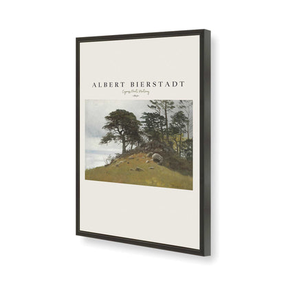 [Color:Satin Black], Picture of art in a Satin Black frame of the corner