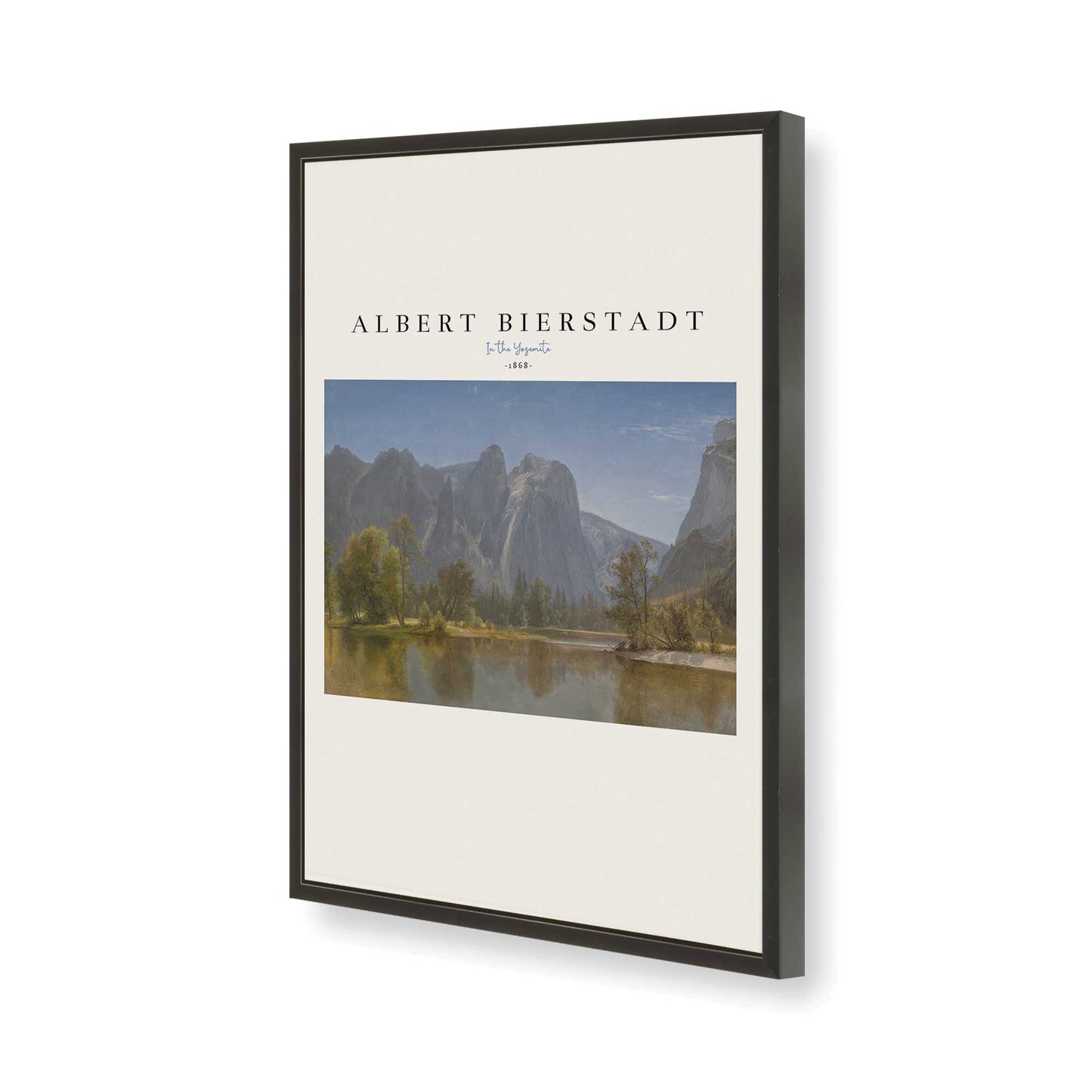 [Color:Satin Black], Picture of art in a Satin Black frame of the corner