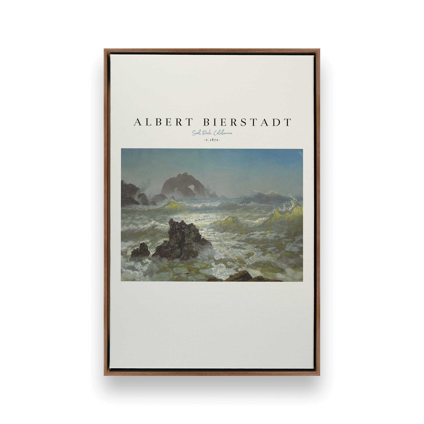 [Color:Walnut], Picture of art in a Walnut frame