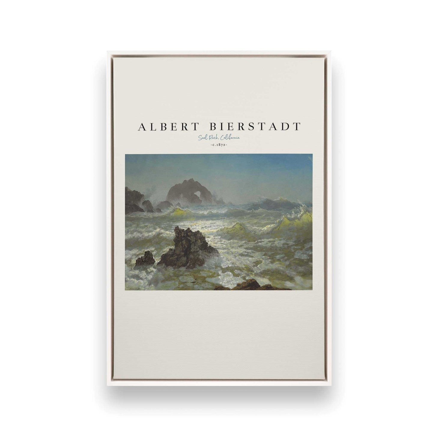 [Color:Opaque White], Picture of art in a White frame