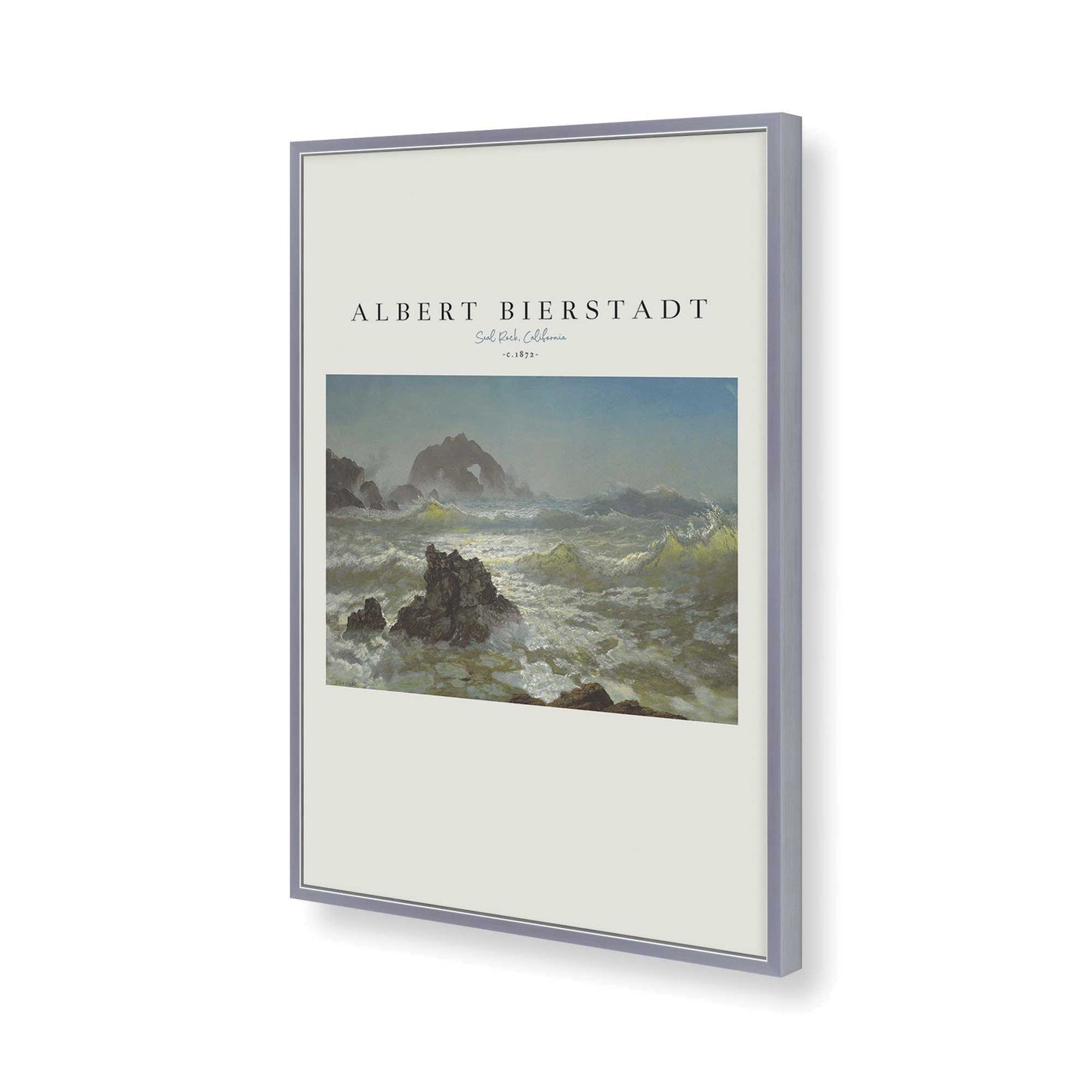 [Color:Polished Chrome], Picture of art in a Polished Chrome frame of the corner
