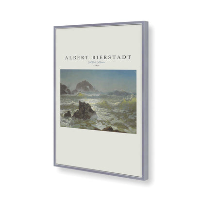 [Color:Polished Chrome], Picture of art in a Polished Chrome frame of the corner