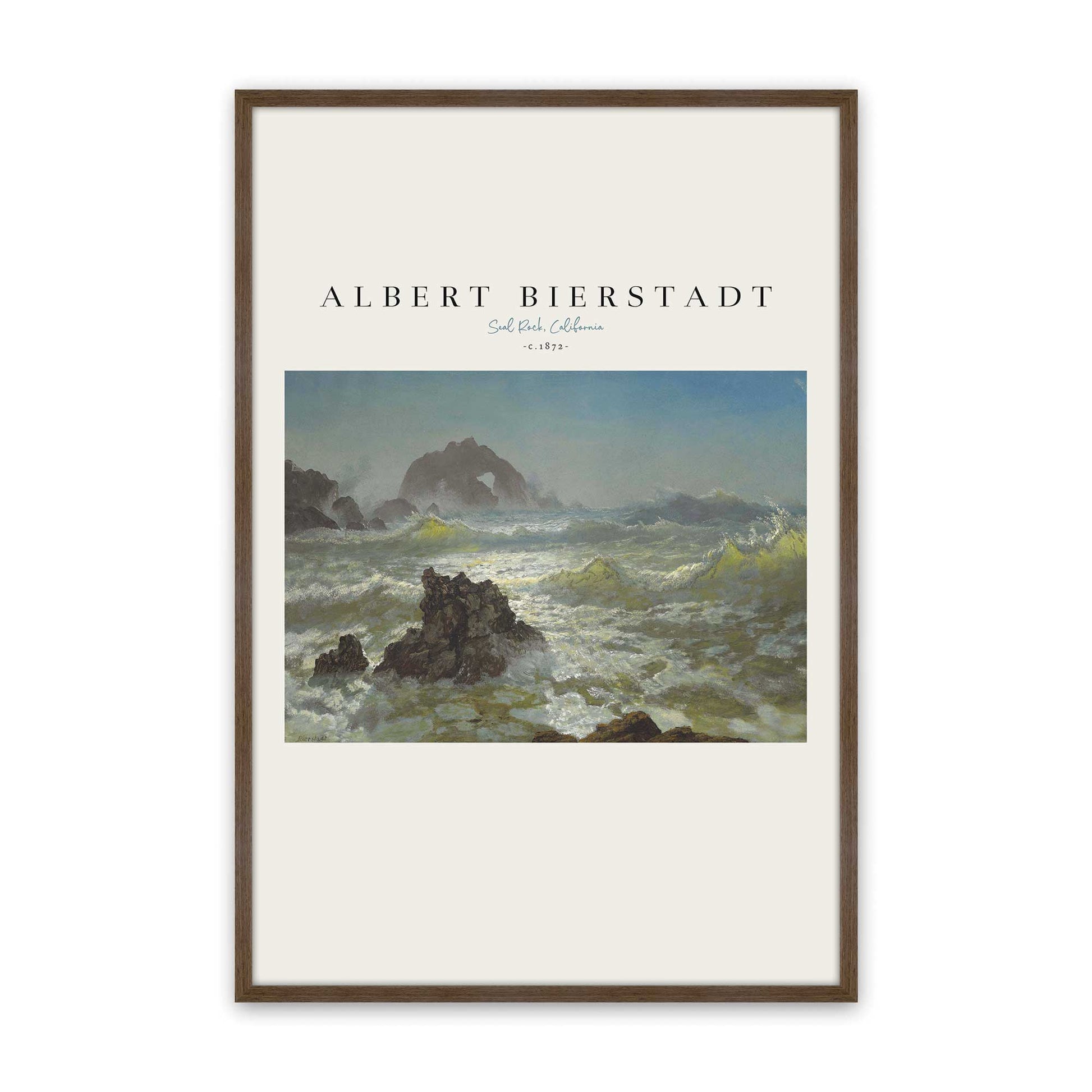 [Color:Walnut], Picture of art in a Walnut frame