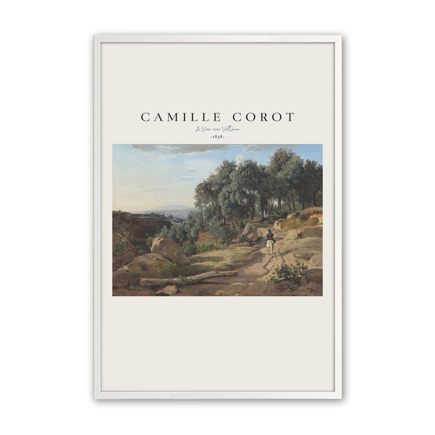 [Color:Opaque White], Picture of art in a Opaque White frame