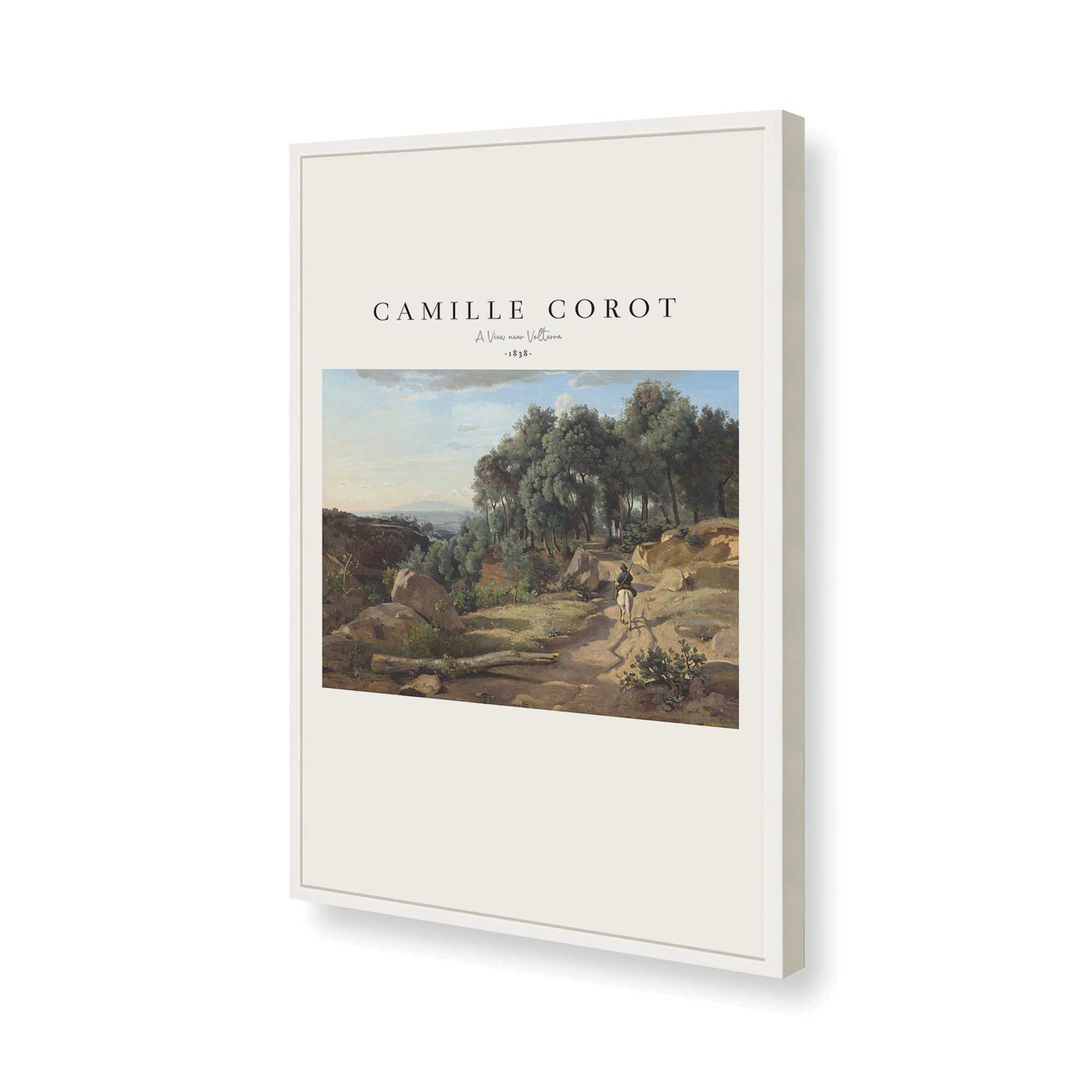 [Color:Opaque White], Picture of art in a Opaque White frame of the corner
