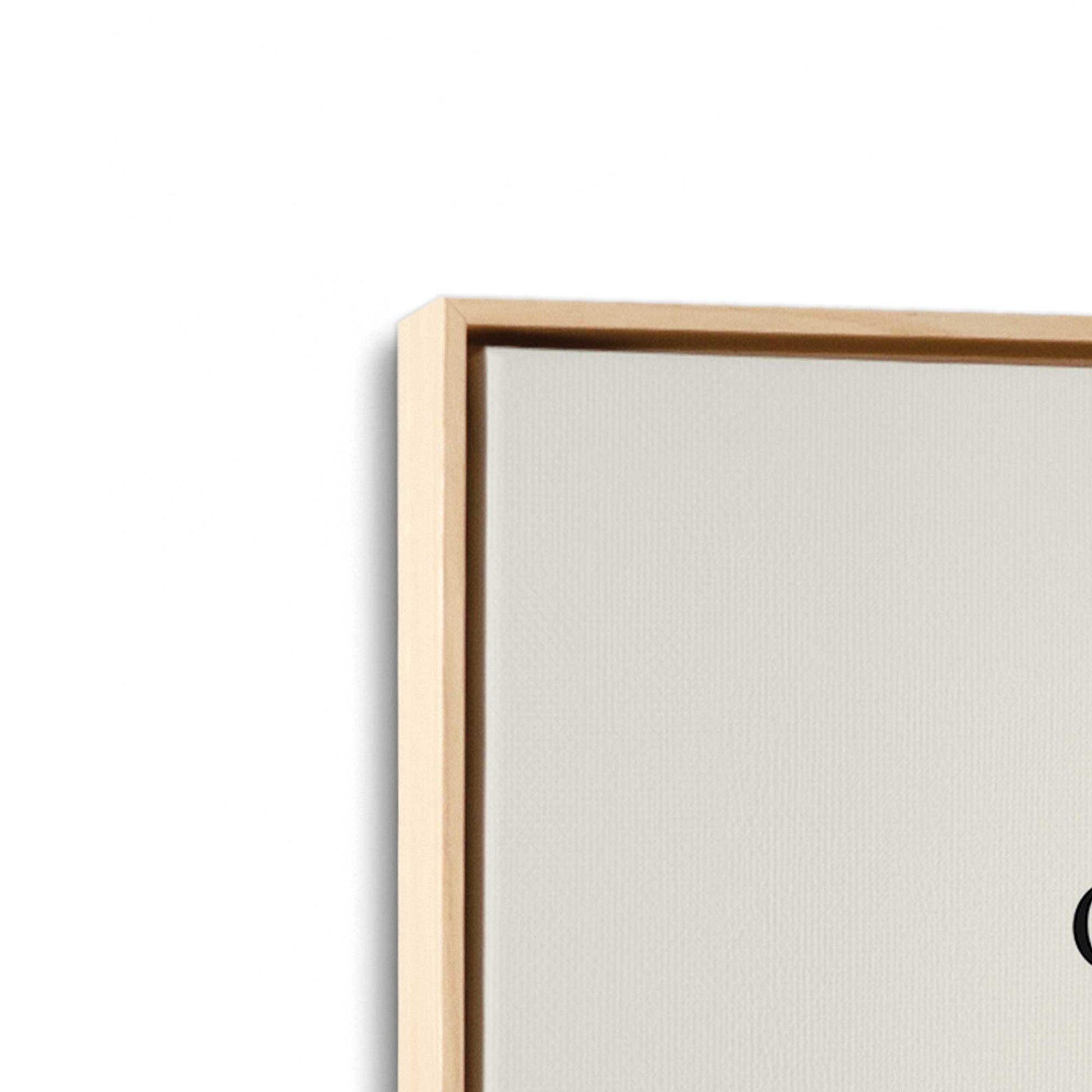 [Color:American Maple], Picture of art in a American Maple frame at an angle