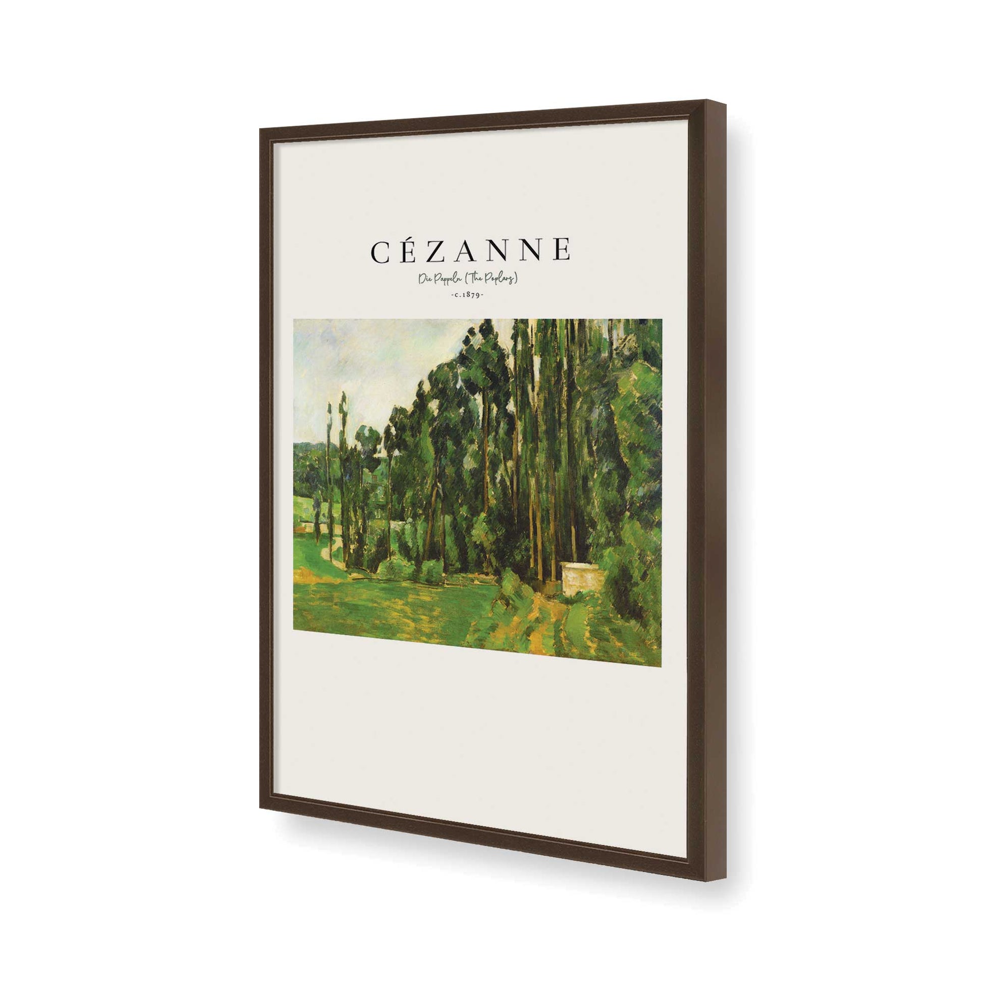 [Color:Brown], Picture of art in a Brown frame of the corner