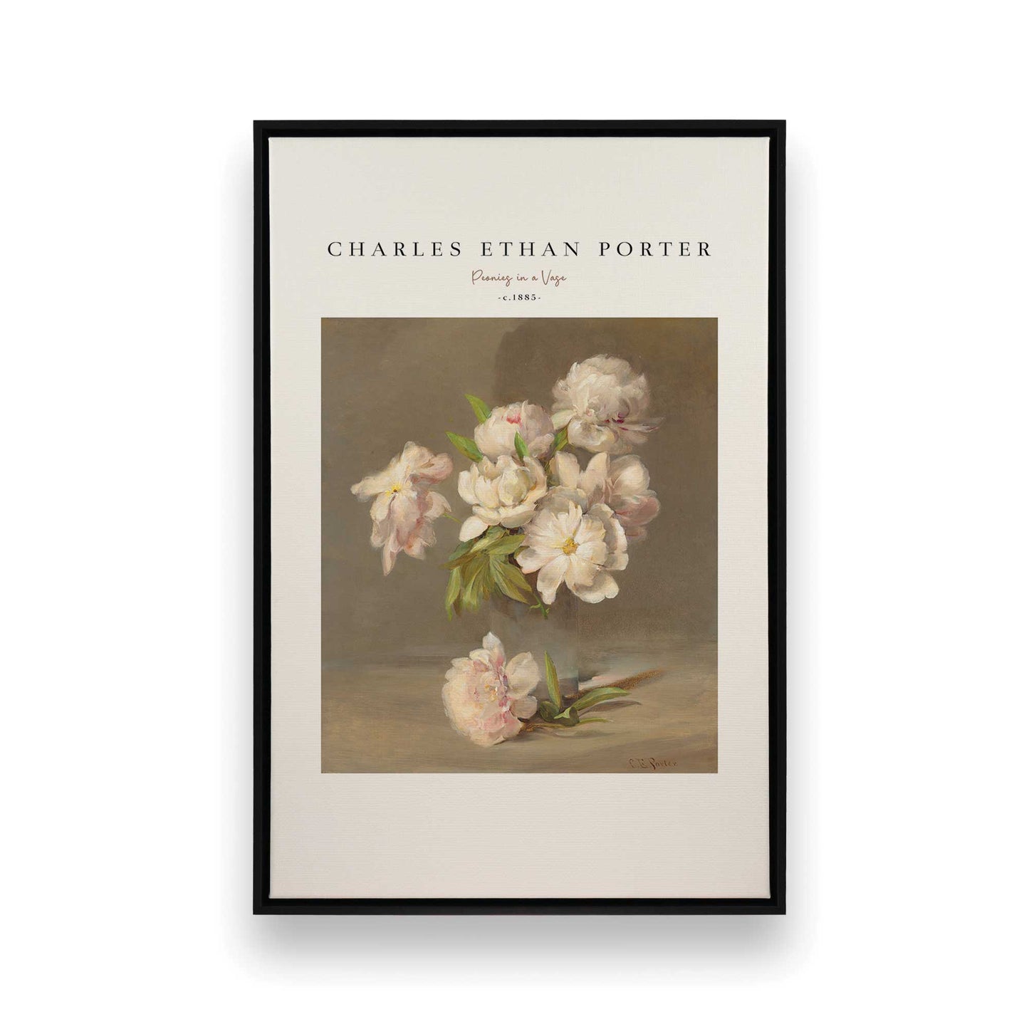 [Color:Satin Black], Picture of art in a Satin Black frame