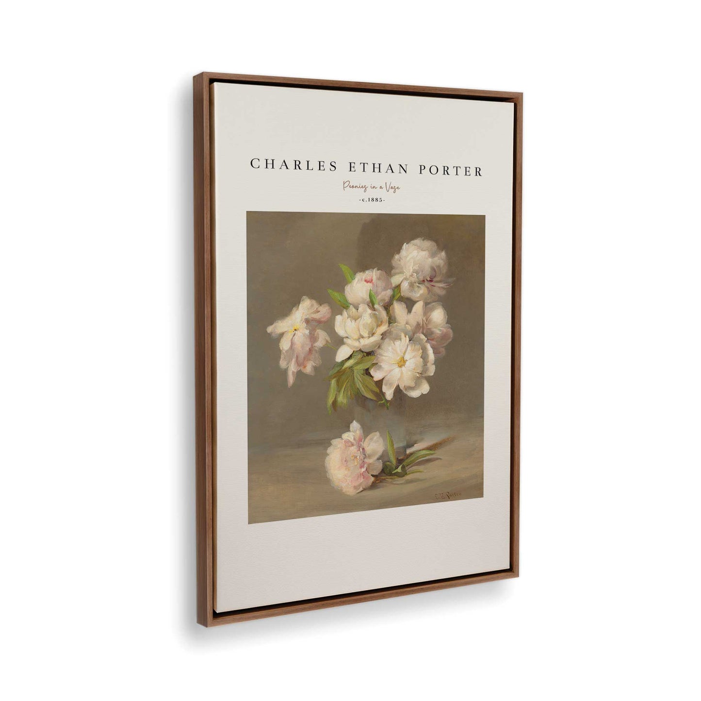 [Color:Walnut], Picture of the corner of the art