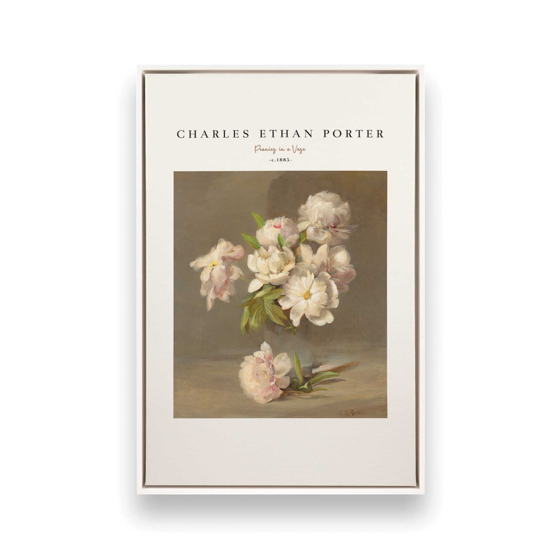 [Color:Opaque White], Picture of art in a White frame