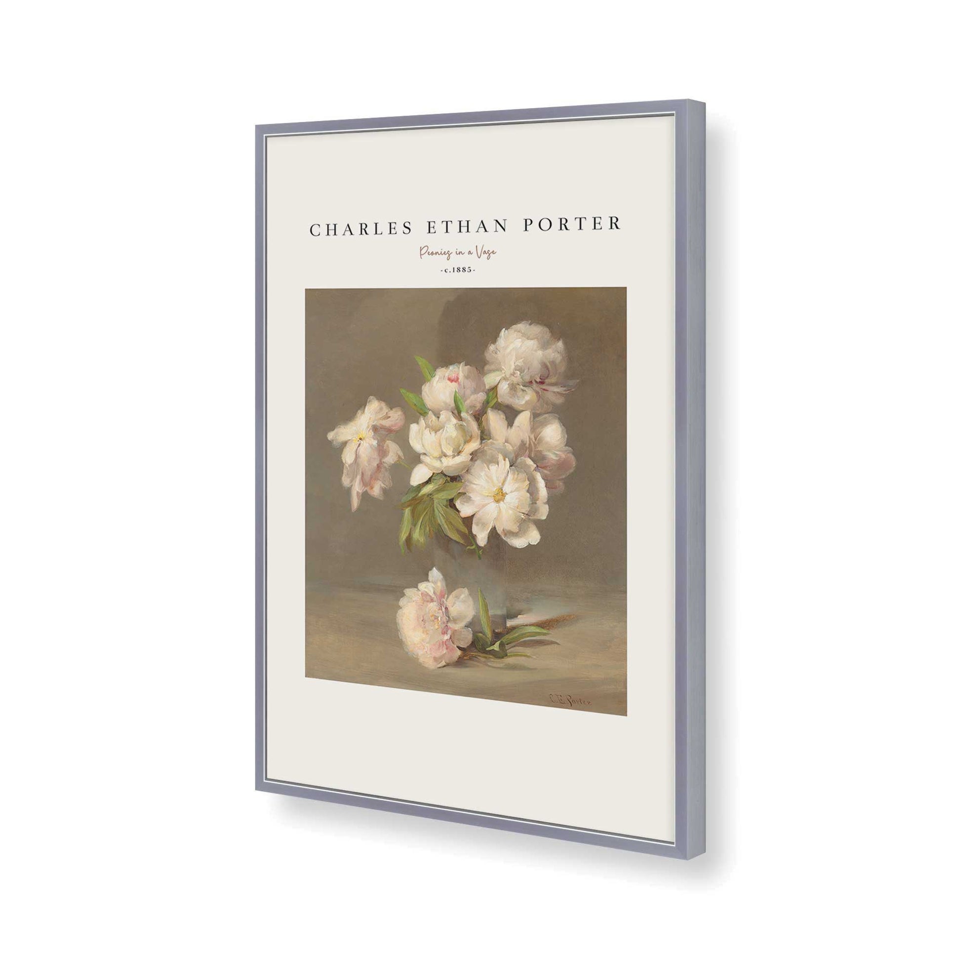 [Color:Polished Chrome], Picture of art in a Polished Chrome frame of the corner