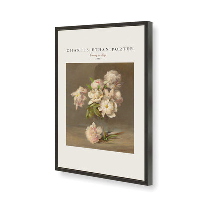 [Color:Satin Black], Picture of art in a Satin Black frame of the corner