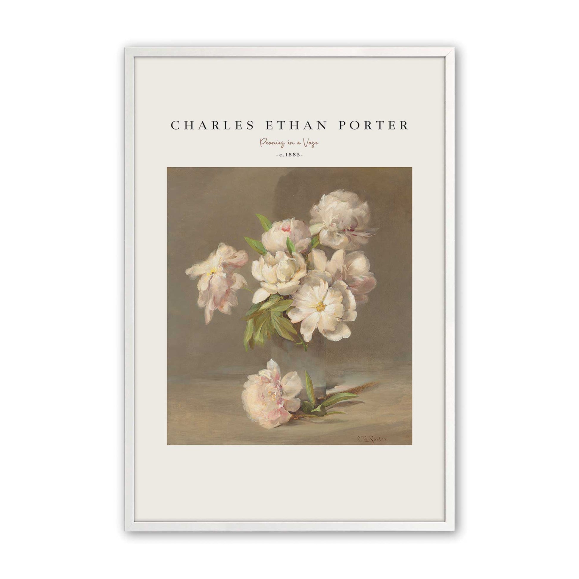 [Color:Opaque White], Picture of art in a Opaque White frame