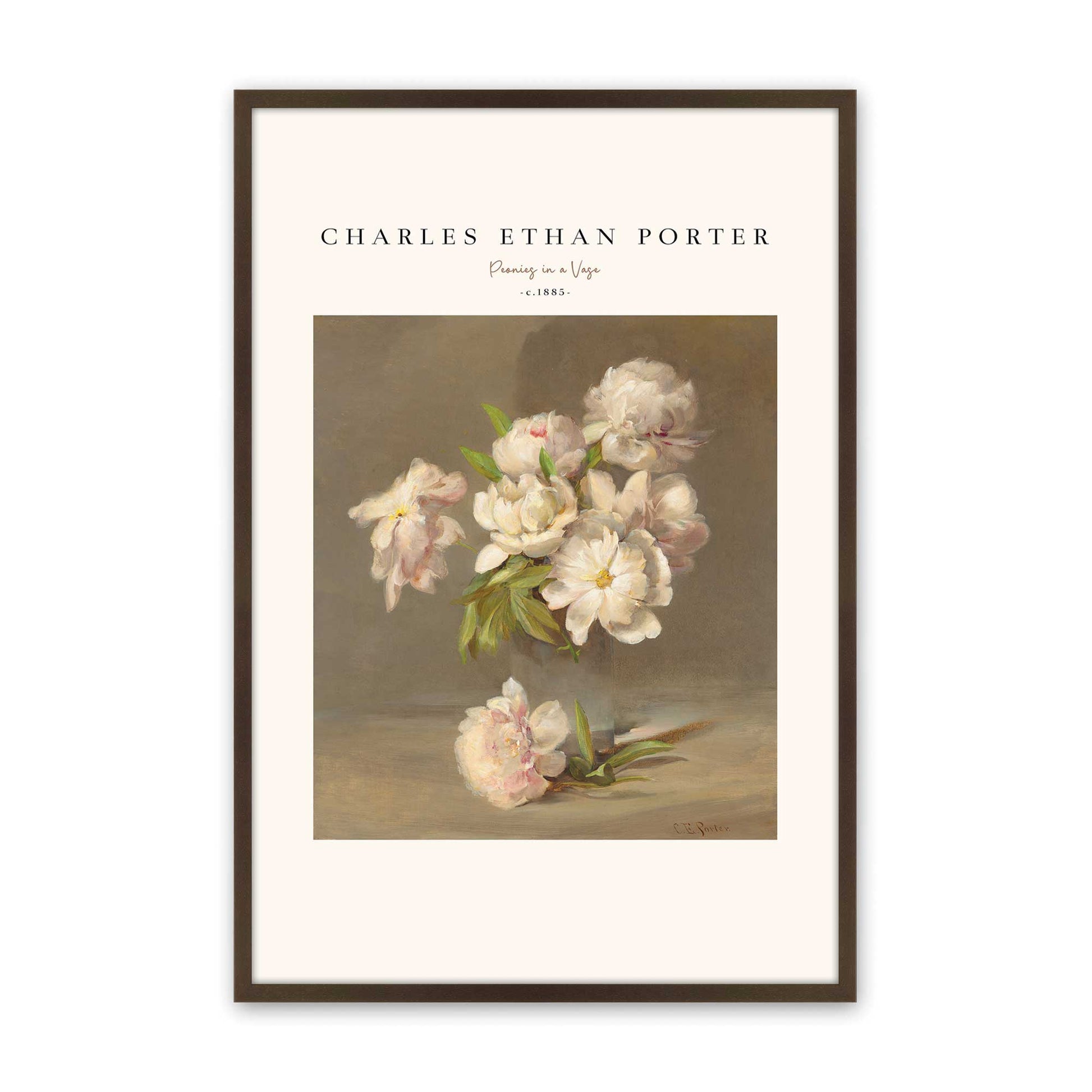 [Color:Brown], Picture of art in a Brown frame