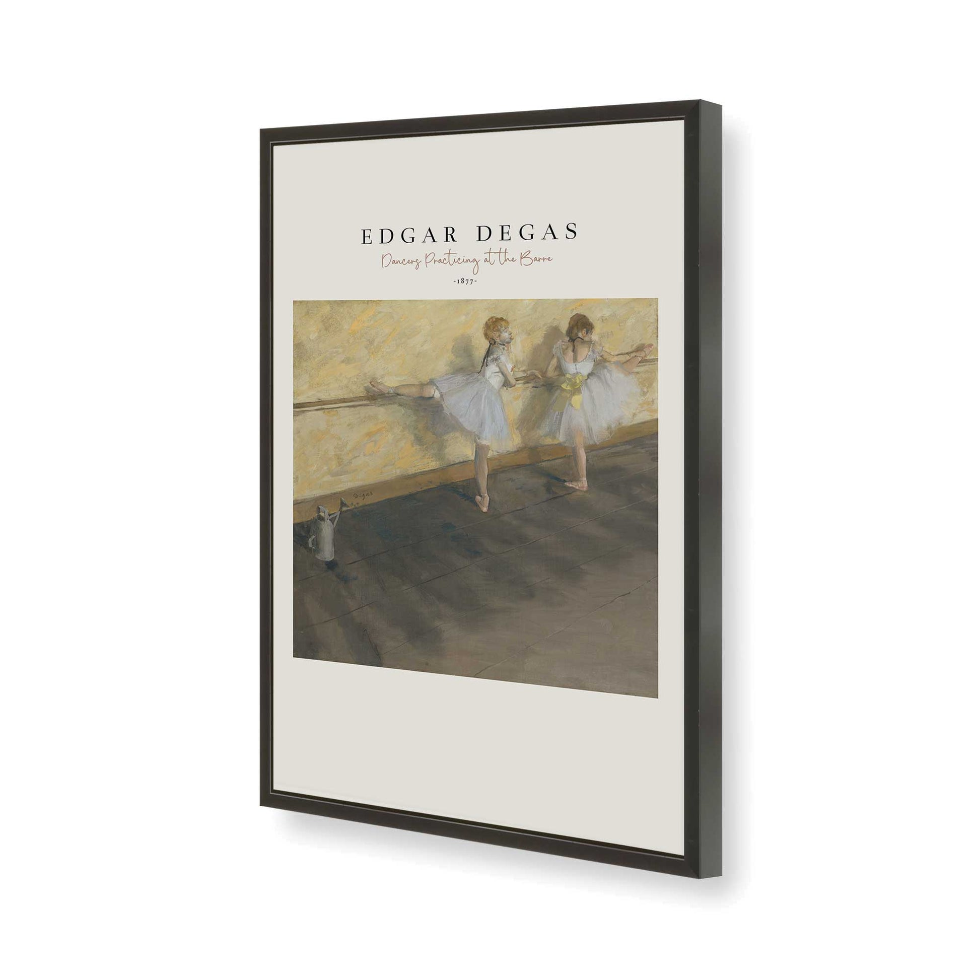 [Color:Satin Black], Picture of art in a Satin Black frame of the corner