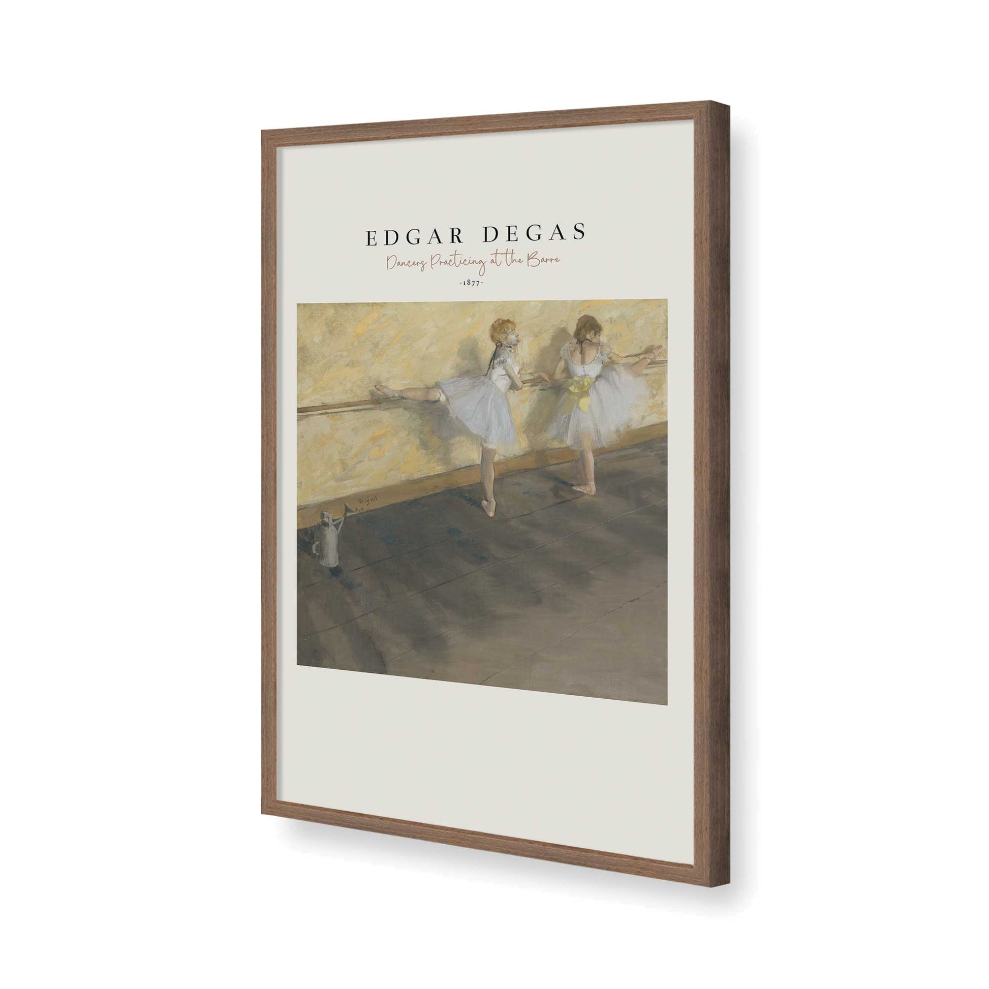 [Color:Walnut], Picture of art in a Walnut frame of the corner
