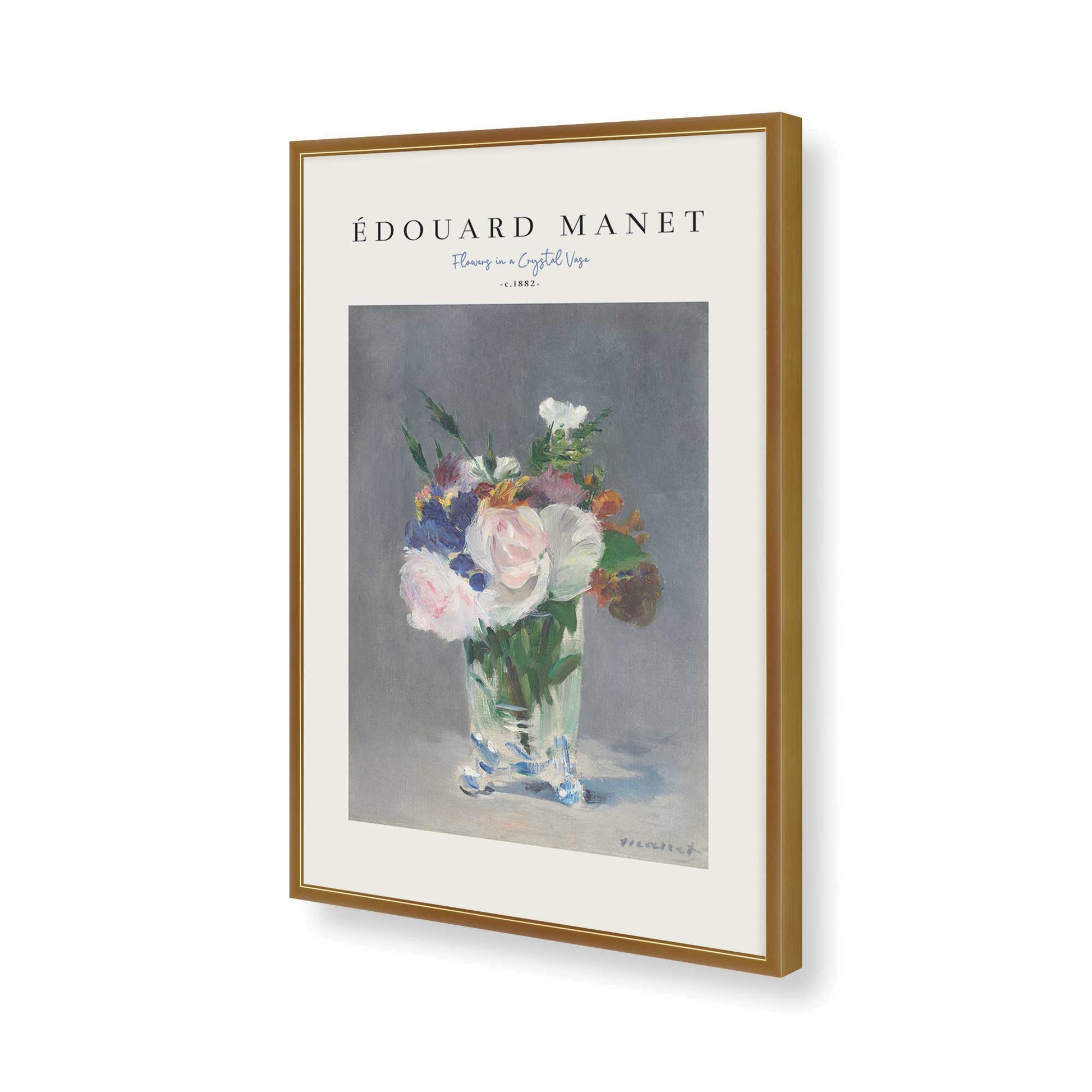 [Color:Polished Gold], Picture of art in a Polished Gold frame of the corner