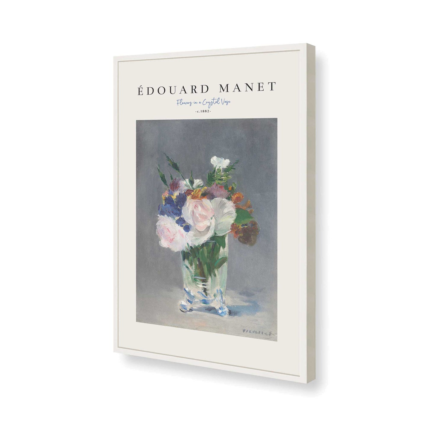 [Color:Opaque White], Picture of art in a Opaque White frame of the corner