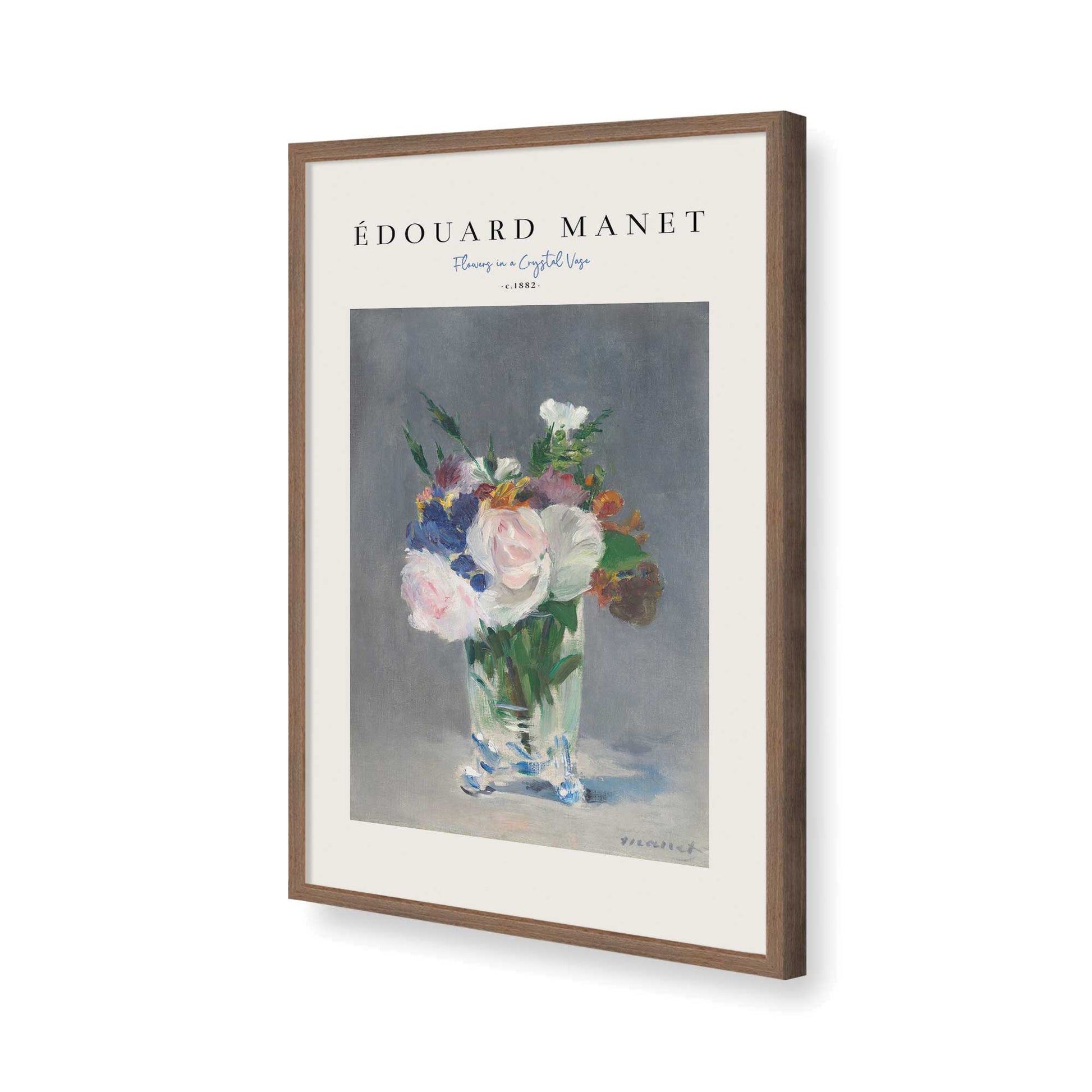 [Color:Walnut], Picture of art in a Walnut frame of the corner