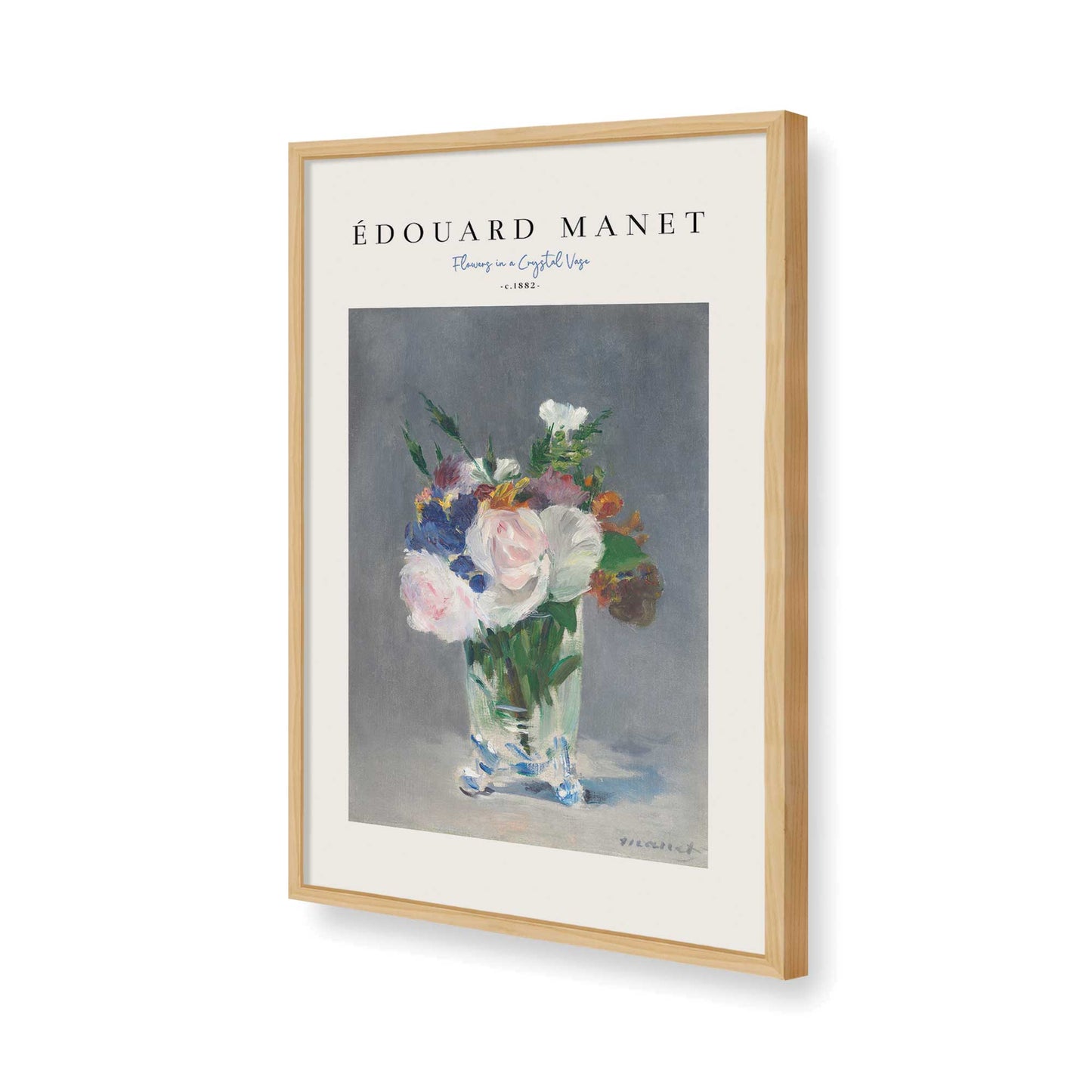 [Color:American Maple], Picture of art in a American Maple frame of the corner