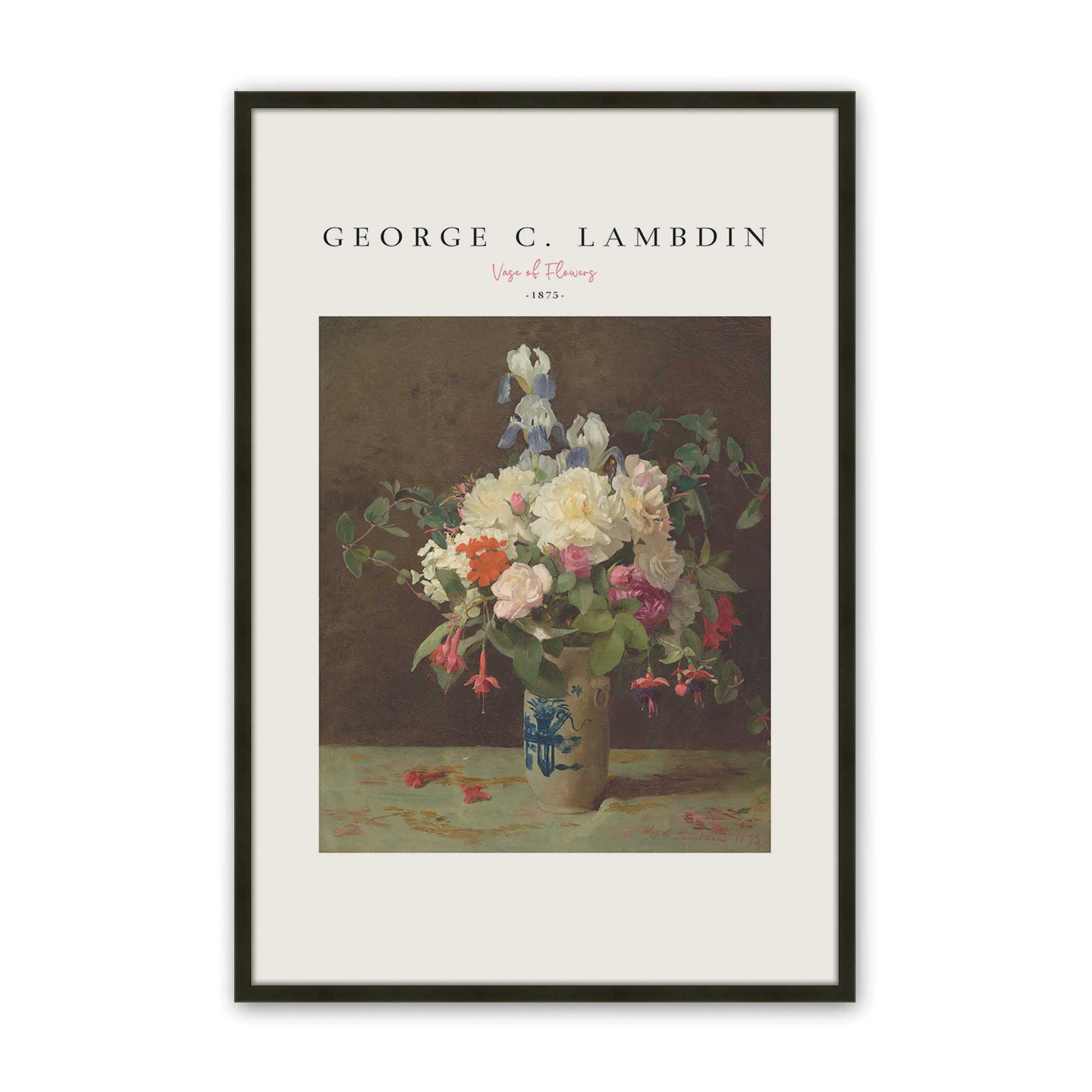 [Color:Satin Black], Picture of art in a Satin Black frame