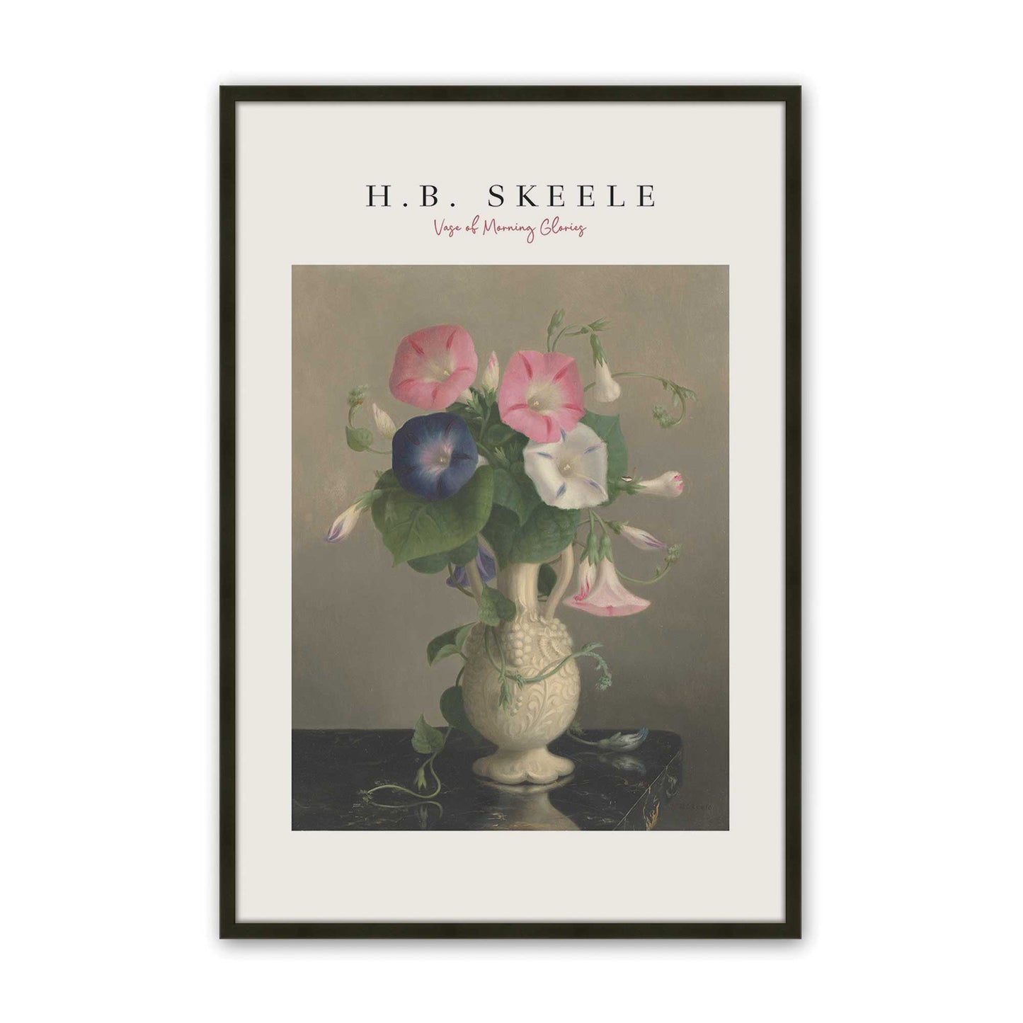 [Color:Satin Black], Picture of art in a Satin Black frame