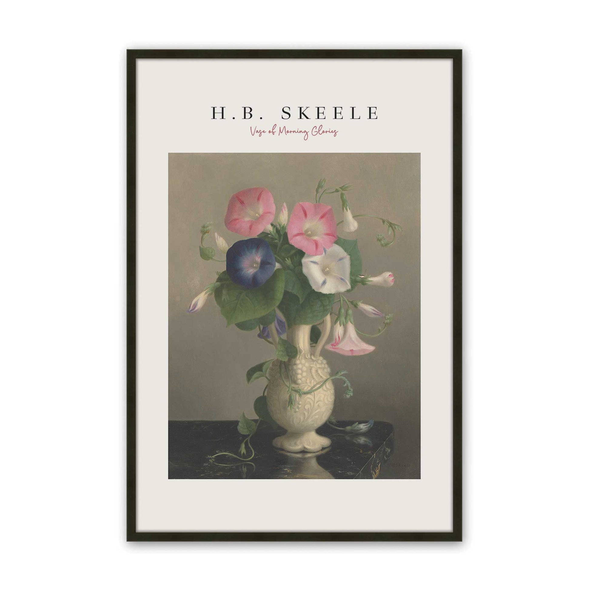 [Color:Satin Black], Picture of art in a Satin Black frame