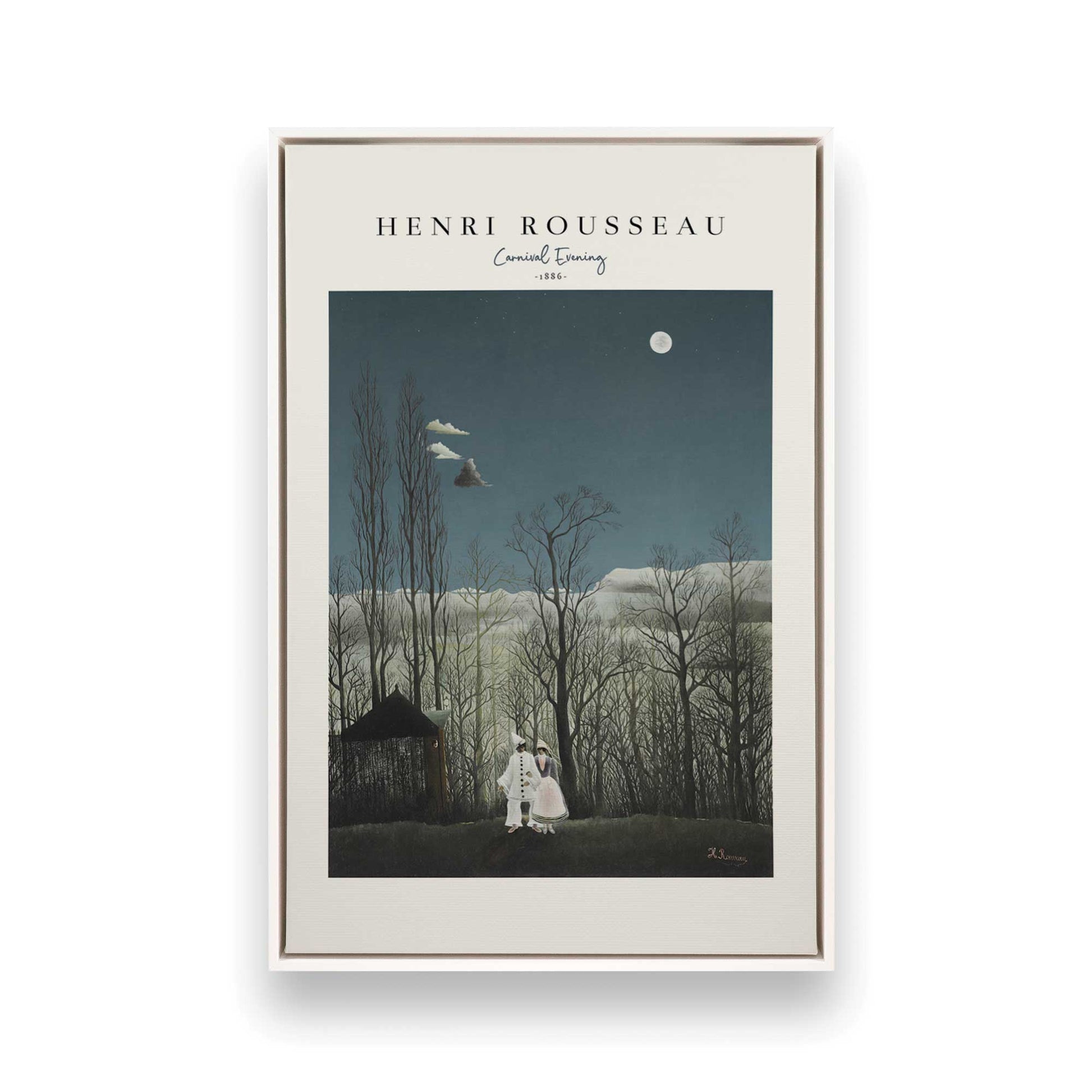 [Color:Opaque White], Picture of art in a White frame