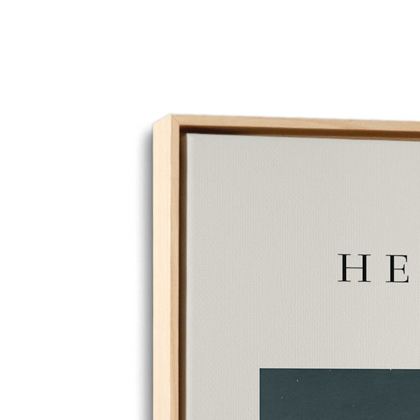 [Color:American Maple], Picture of art in a American Maple frame at an angle