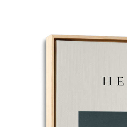 [Color:American Maple], Picture of art in a American Maple frame at an angle