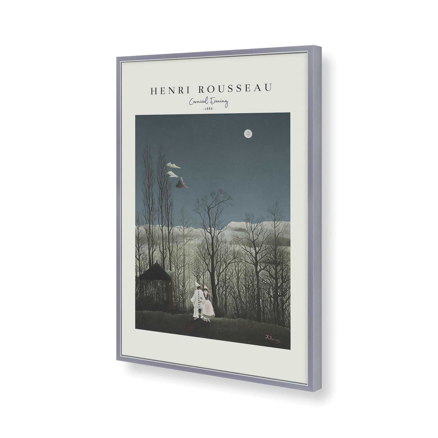 [Color:Polished Chrome], Picture of art in a Polished Chrome frame of the corner
