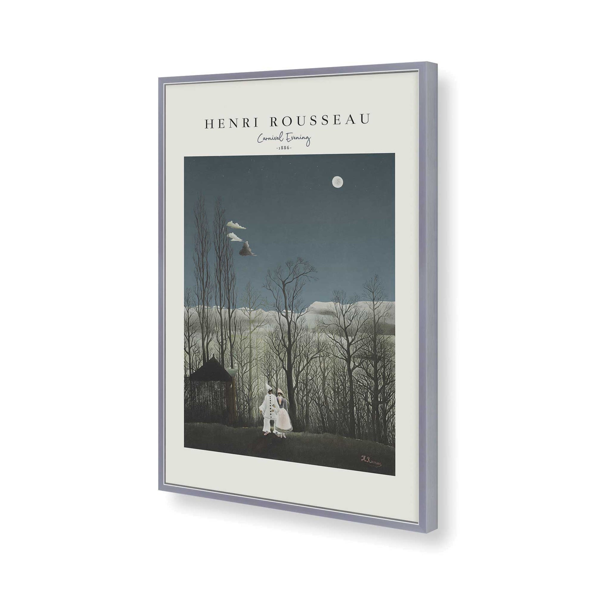 [Color:Polished Chrome], Picture of art in a Polished Chrome frame of the corner