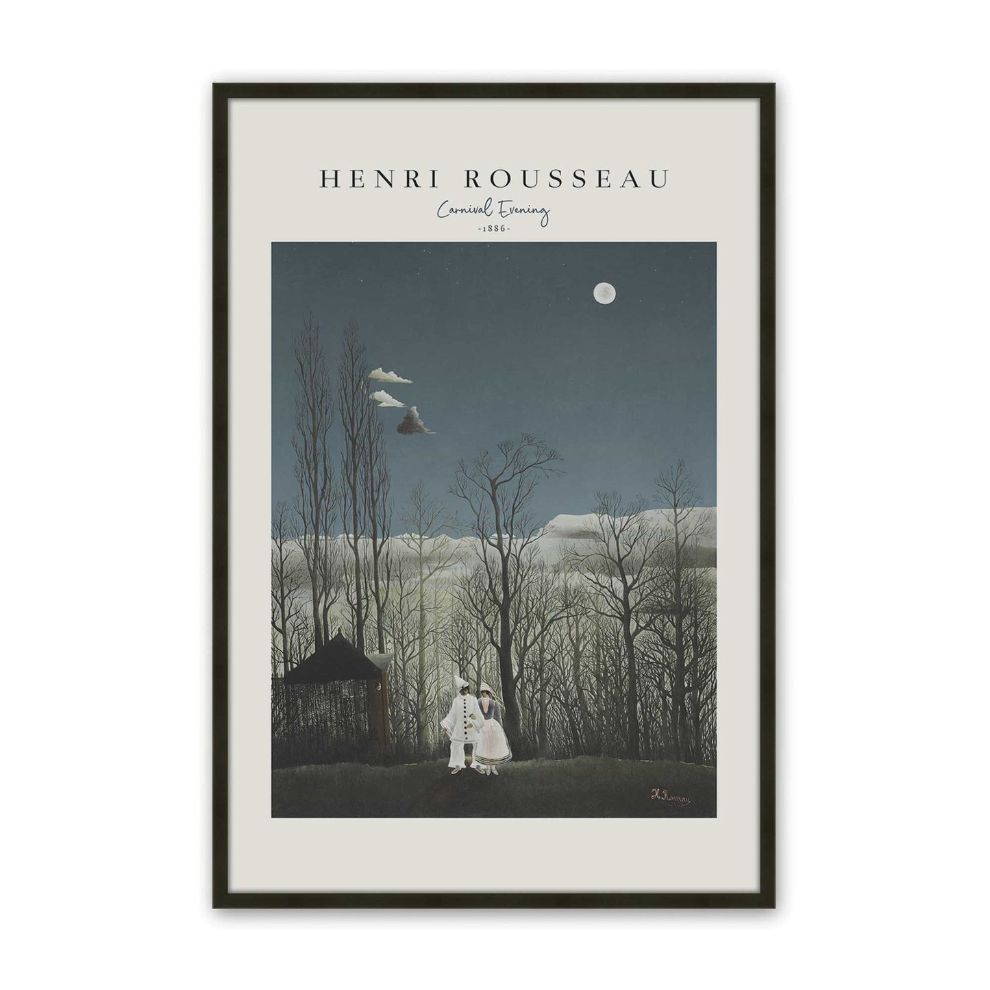 [Color:Satin Black], Picture of art in a Satin Black frame