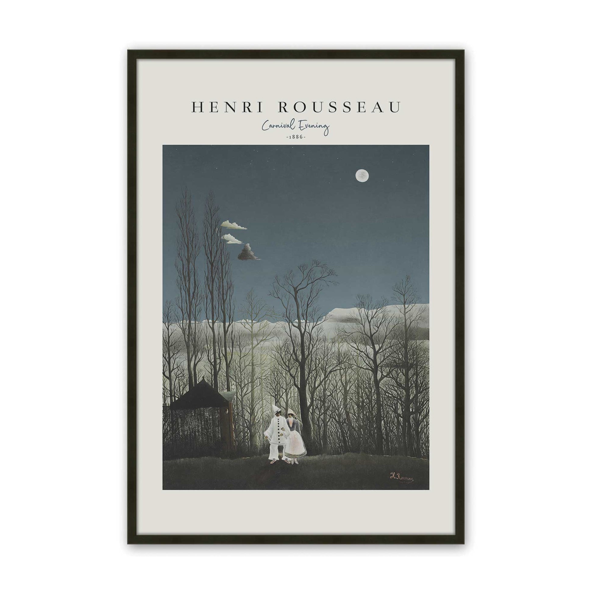 [Color:Satin Black], Picture of art in a Satin Black frame