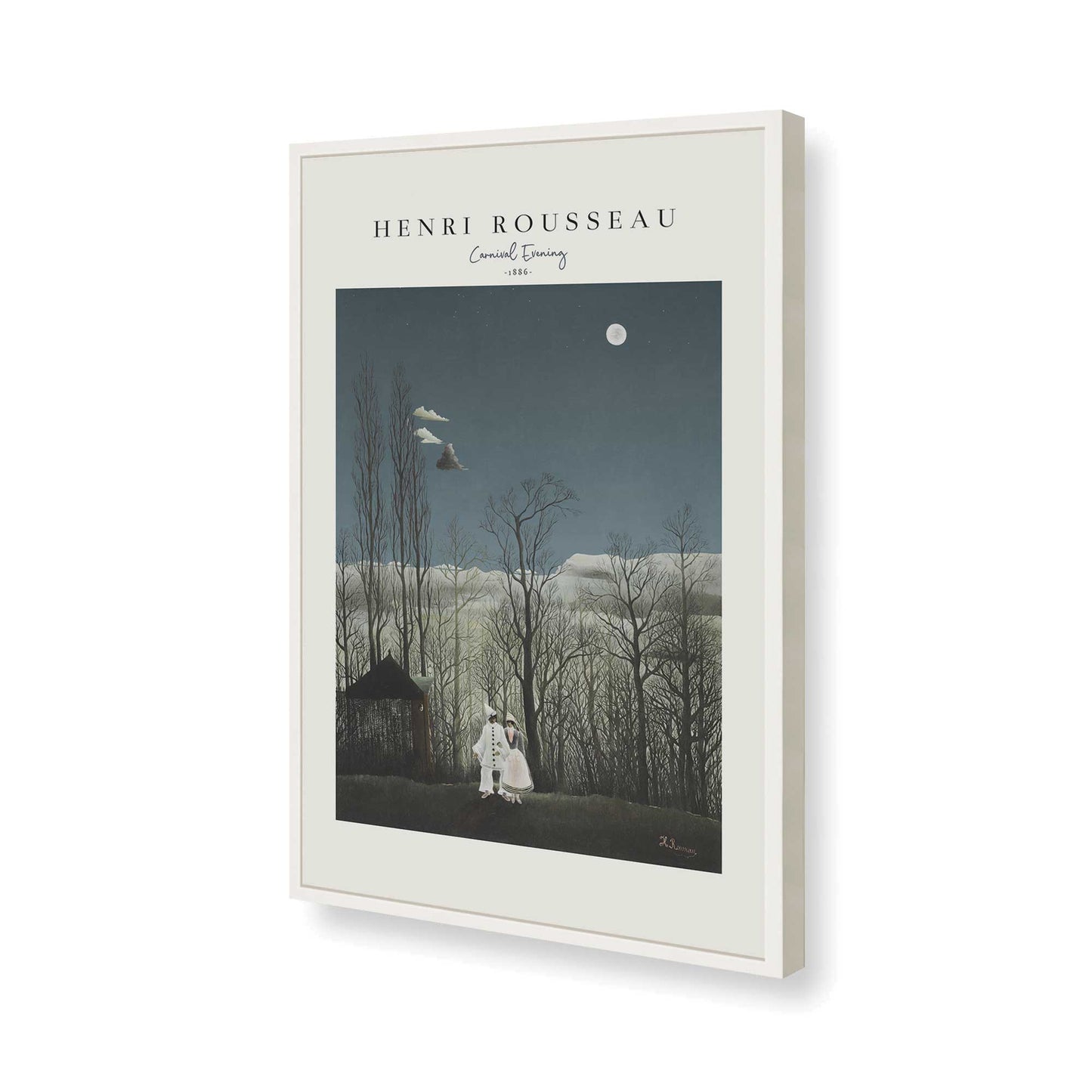 [Color:Opaque White], Picture of art in a Opaque White frame of the corner