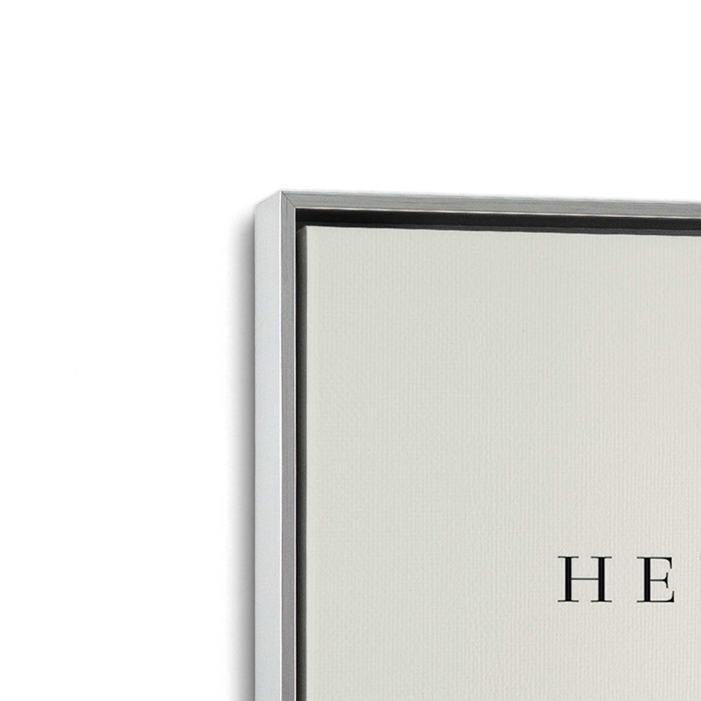[Color:Polished Chrome], Picture of art in a Polished Chrome frame at an angle