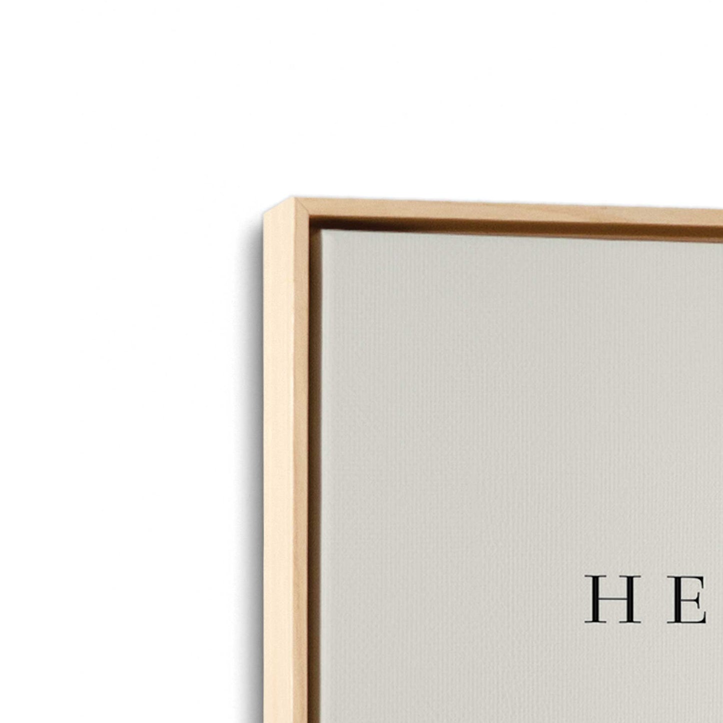[Color:American Maple], Picture of art in a American Maple frame at an angle