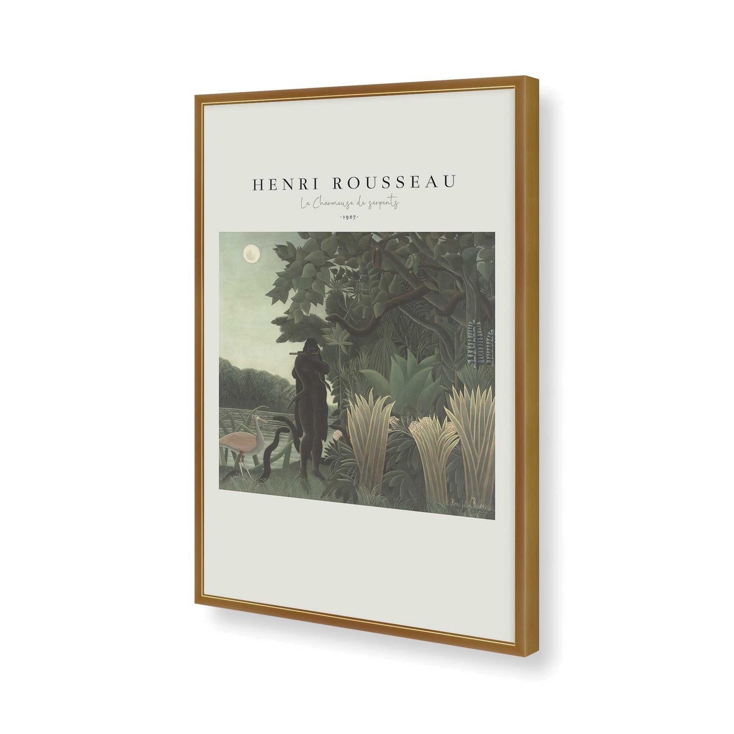 [Color:Polished Gold], Picture of art in a Polished Gold frame of the corner