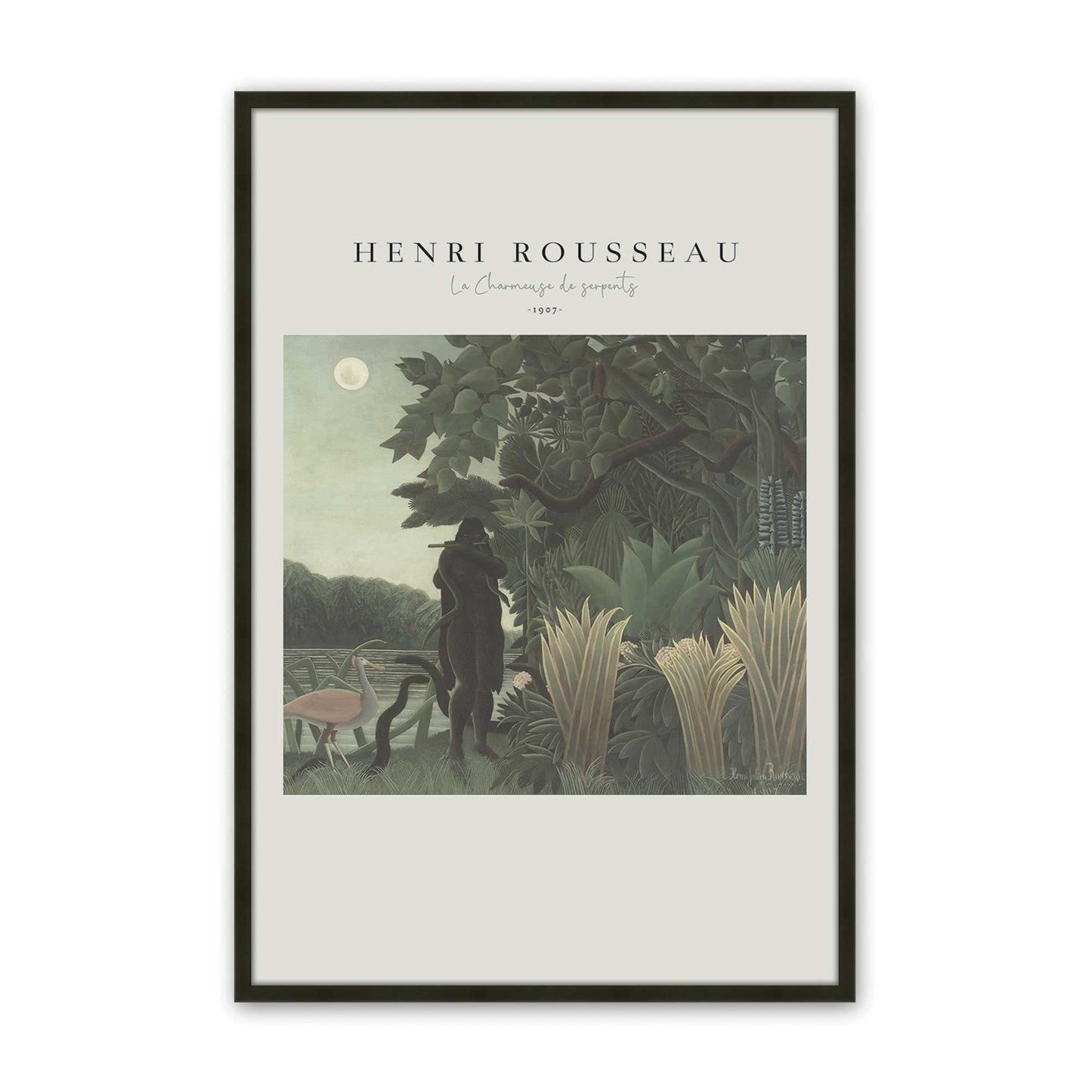 [Color:Satin Black], Picture of art in a Satin Black frame