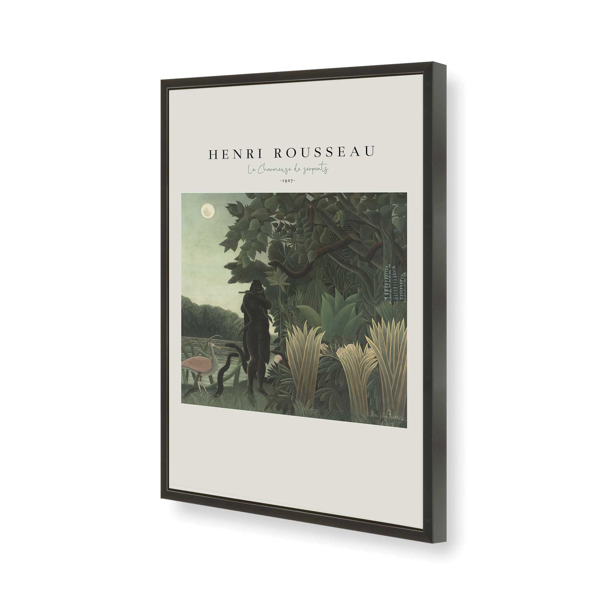 [Color:Satin Black], Picture of art in a Satin Black frame of the corner