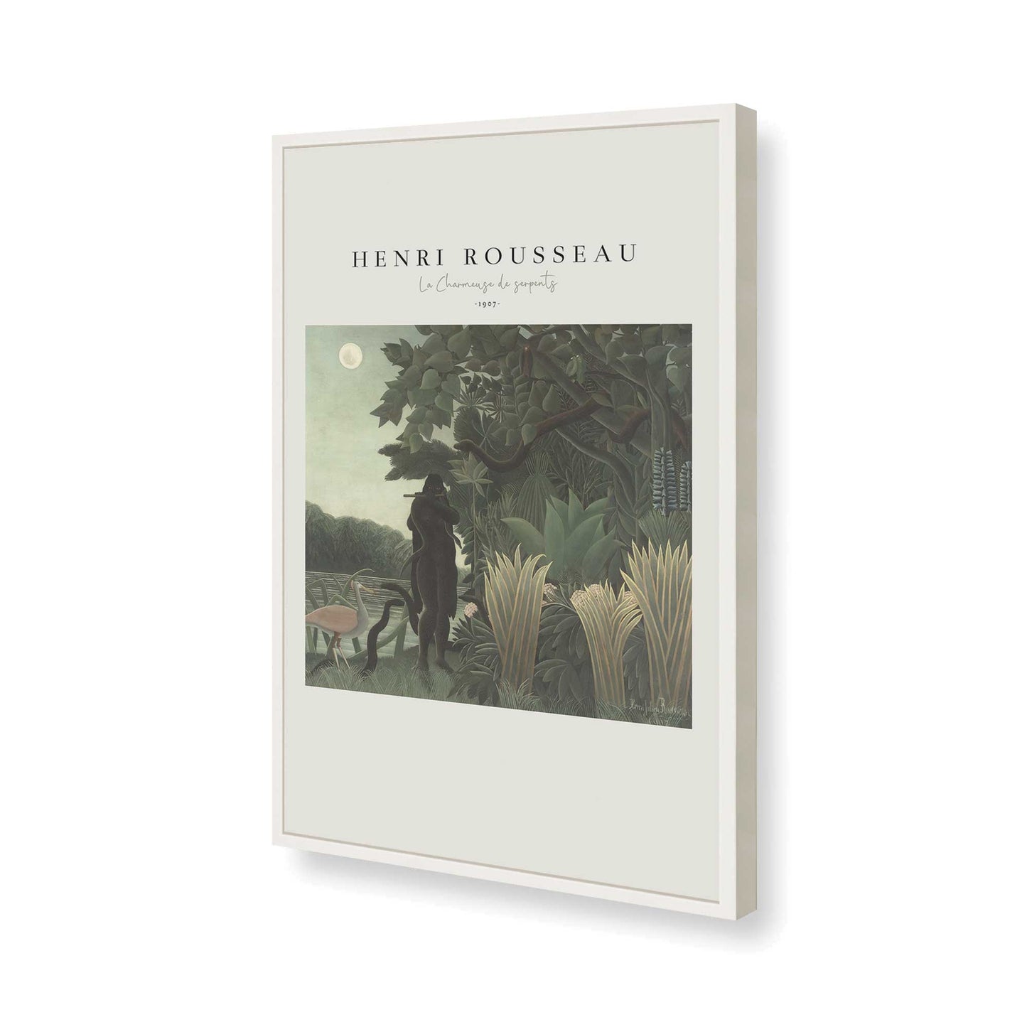 [Color:Opaque White], Picture of art in a Opaque White frame of the corner