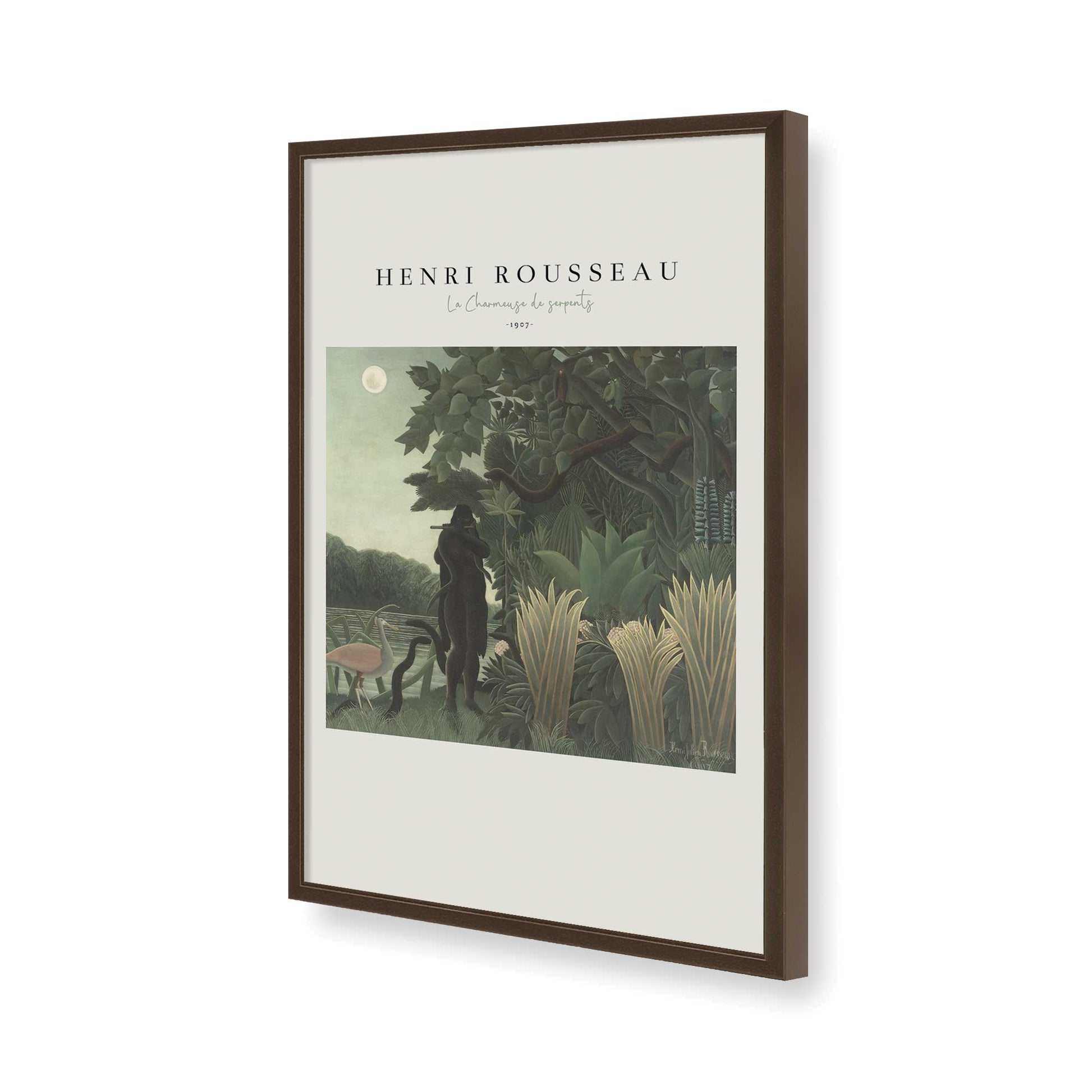 [Color:Brown], Picture of art in a Brown frame of the corner