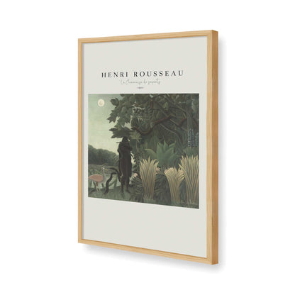 [Color:American Maple], Picture of art in a American Maple frame of the corner