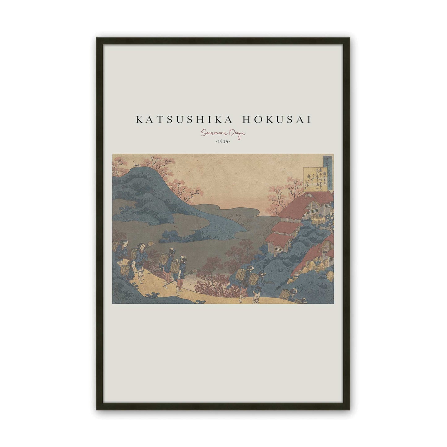 [Color:Satin Black], Picture of art in a Satin Black frame
