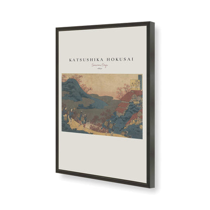 [Color:Satin Black], Picture of art in a Satin Black frame of the corner