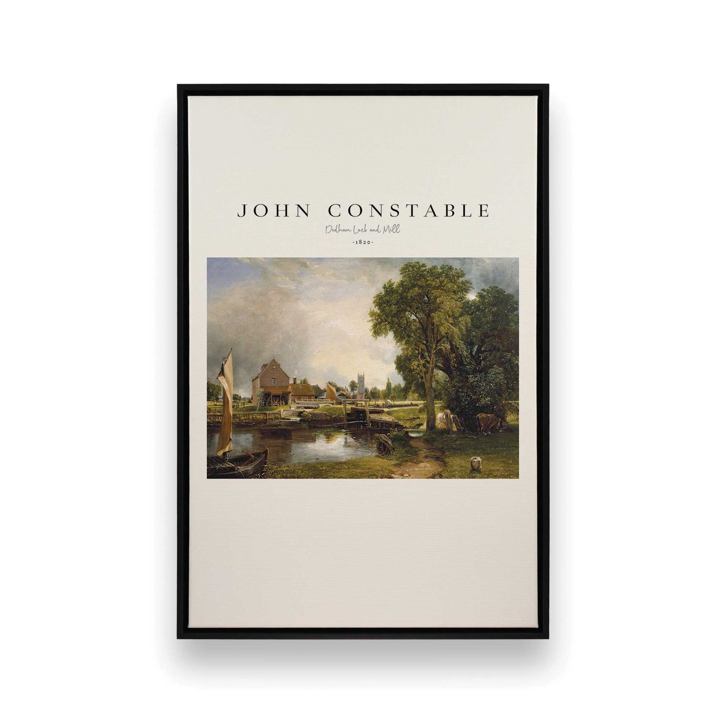 [Color:Satin Black], Picture of art in a Satin Black frame