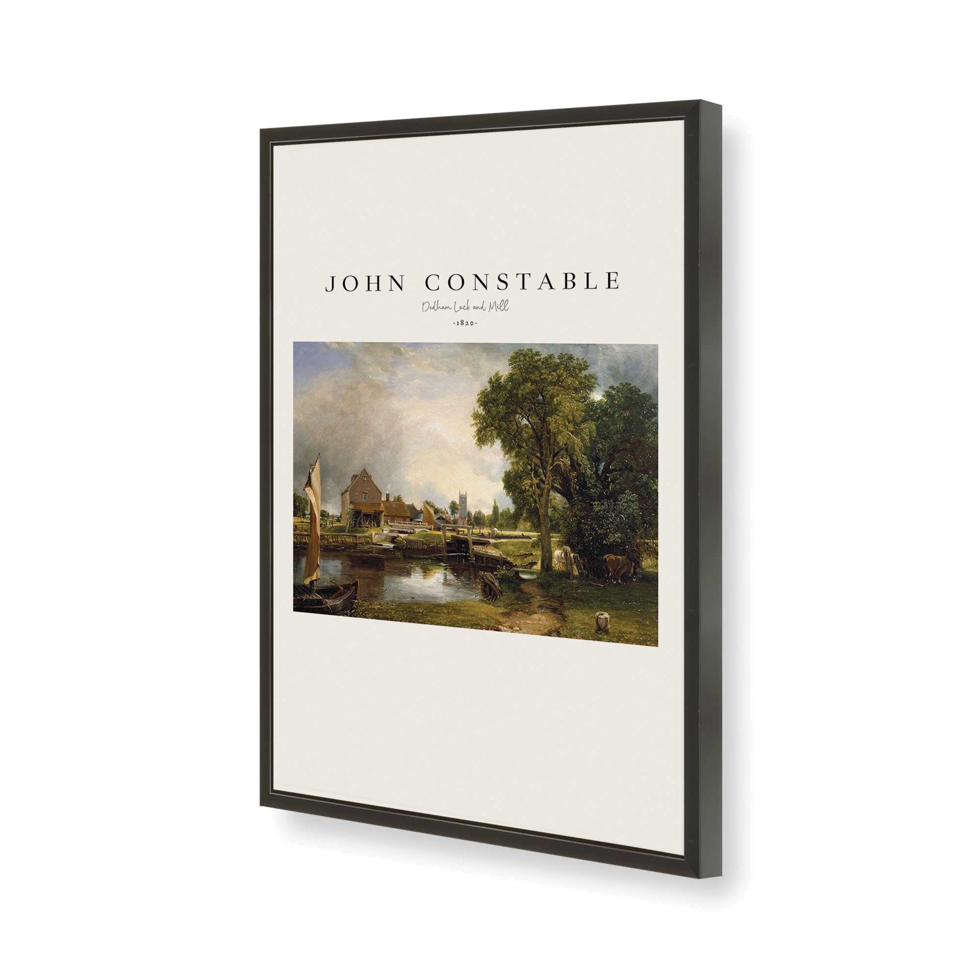 [Color:Satin Black], Picture of art in a Satin Black frame of the corner
