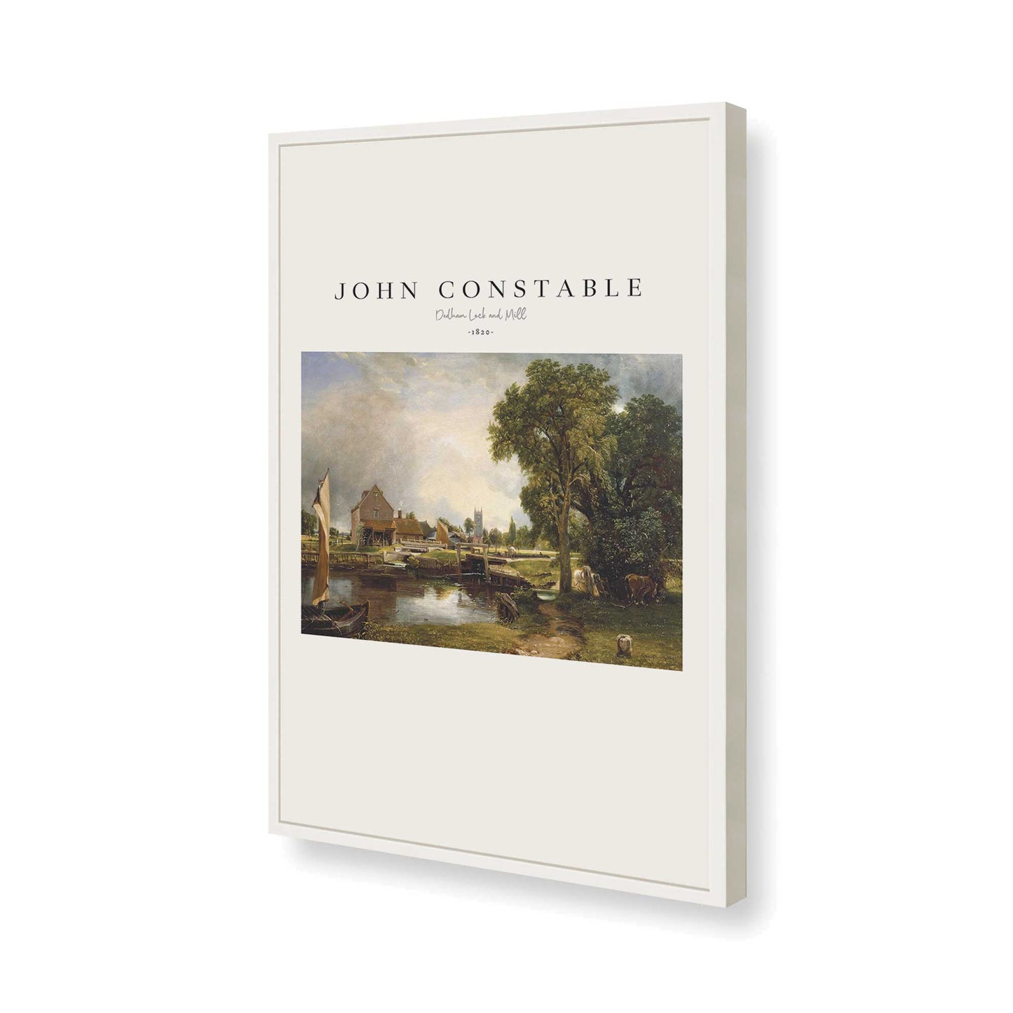 [Color:Opaque White], Picture of art in a Opaque White frame of the corner