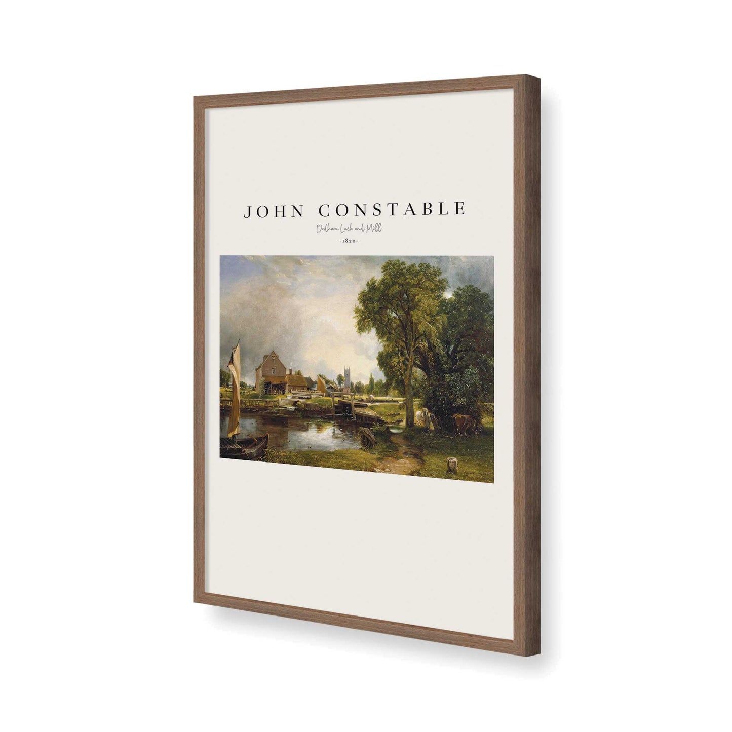 [Color:Walnut], Picture of art in a Walnut frame of the corner