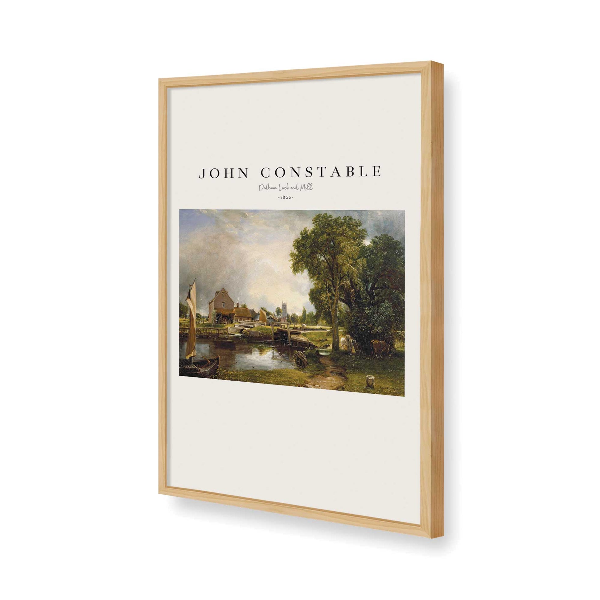 [Color:American Maple], Picture of art in a American Maple frame of the corner